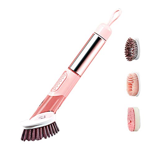 EUBEISAQI Cocina para el hogar Mango Largo Antideslizante con dispensador de jabón Limpieza de Limpieza Cepillo de Lavado multifunción Cepillo lavavajillas Cover