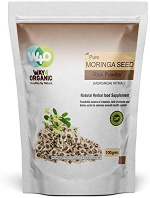 Way 4 Organic Pure Moringa Seed Raw Powder - 100g