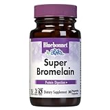 BlueBonnet Super Bromelain Vegetarian Capsules, 500 mg, 120 Count, White (743715008953)