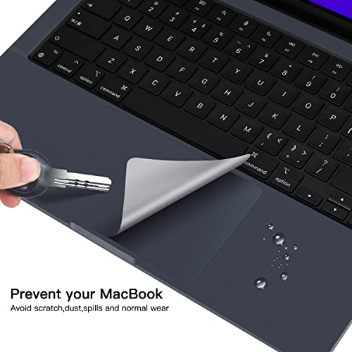 Image of CaseBuy Wrist Rest Sleeve for MacBook Air 13.6 inch A3240 A3113 A2681 M4 M3 M2 Released 2025 2024 2023 2022, Midnight