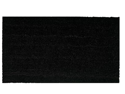 Markotex Paillasson Cocco fibre naturelle et en caoutchouc recyclé (33 x 60, 33 x 70,40 x 70, 40 x 80, 40 x 90, 50 x 100, 60 x 120, 70 x 140) (noir uni, 33 x 70)