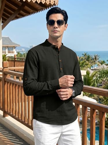 Image of ROYALSCOUT Men's Cotton Blend Full Sleeve Kurta Shirts Pack of 1 Designed for Festive Moments, Cultural Functions, or Casual Gatherings