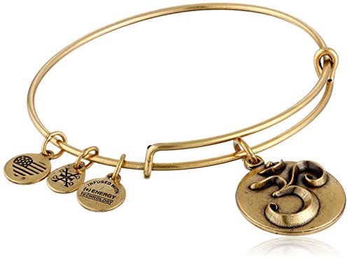 Alex and Ani Om III Expandable Rafaelian Bangle Bracelet