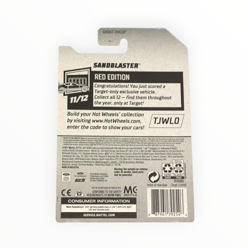 Hot Wheels Sandblaster, Edición Roja 1:64 miniatura 2