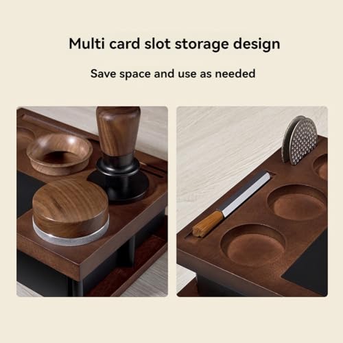 Station compactage espresso bois pour stabiliser le tassage de la machine B