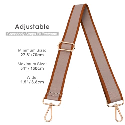Image of Replacement Purse Strap Shoulder Strap Adjustable Crossbody Strap for Women Crossbody Wide Shoulder Bag