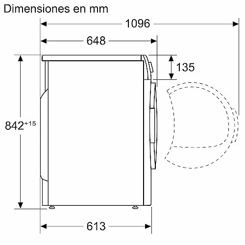 Balay 3SB380B - Secadora, Bomba de Calor, A+++, Libre instalación, 60 cm, 8 kg, Blanco, Display LED, filtro de fácil limpieza, programa para ropa de cama, puerta cristal, 2022 - imagen 2