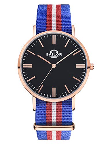 Montres Classic Costa Sailor montre bracelet nylon quartz pour homme et femme