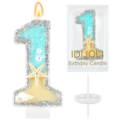 IDIJOLI Beach Birthday Candle Starfish