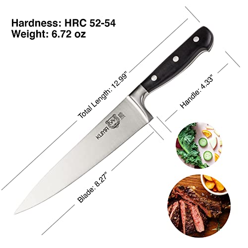 Kuma Multipurpose Chef Knife - 8 Inch Professional Sharp Knife - Kitchen Knife For Cutting, Chopping And Dicing With Incomparable Ergonomic Grip #TOP3