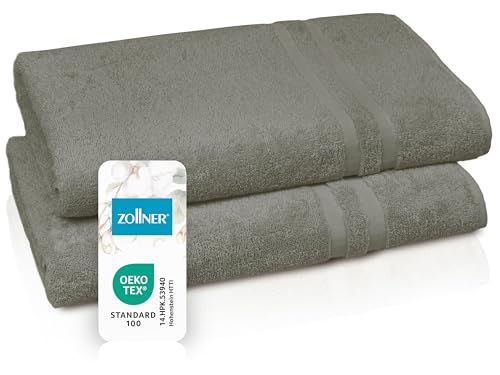 ZOLLNER Juego de Toallas de Sauna, 100% Algodón, Marrón