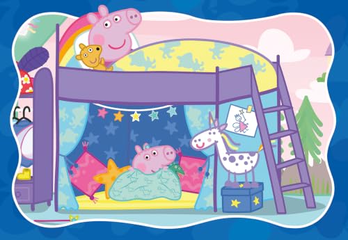 Puzzles 2x24 pièces : Bonne Peppa Peppa Pig Ravensburger France - vue 5