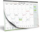 Wall Calendar 2026 by Smart Panda – Monthly Desk Calendar from August 2025 until December 2026 – One Month to View – 33cm x 43cm