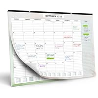 Wall Calendar 2026 by Smart Panda – Monthly Desk Calendar from August 2025 until December 2026 – One Month to View – 33cm x 43cm