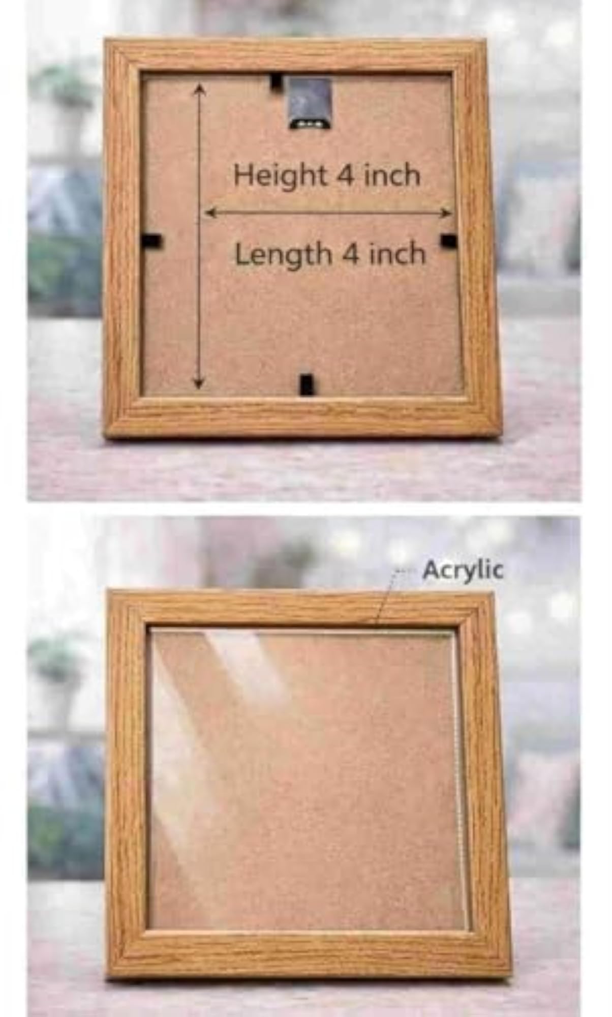 Small Square Photo Frames Set of 2