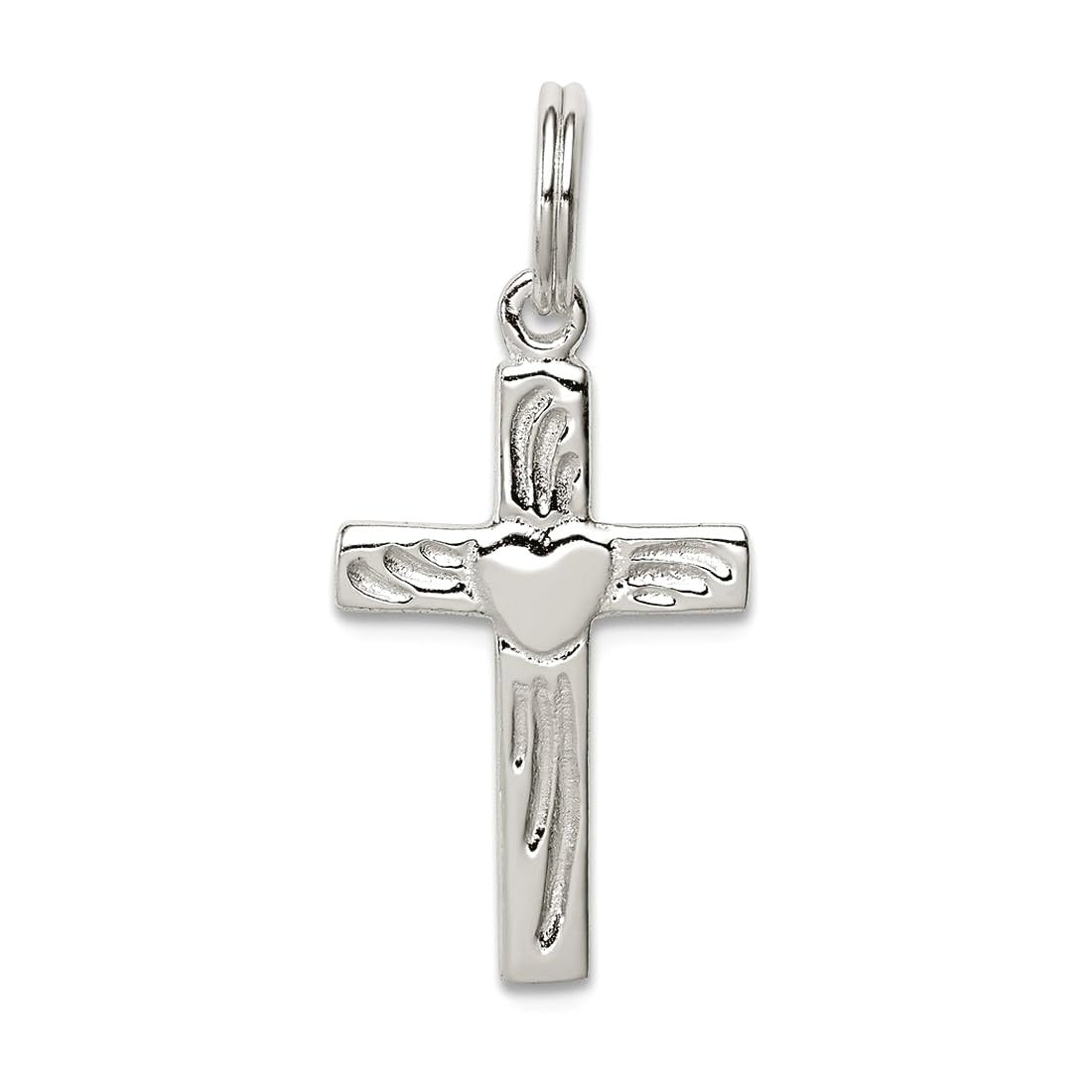 Collier croix en argent 925 massif poli fini les bijoux ternes qui s'oxydent