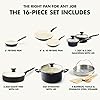 GreenPan Rio 16 Piece Cookware Pots and Pans Set, Hard Anodized Healthy Ceramic Nonstick PFAS-Free, Bakelite Handles, Frypans, Saucepan, Saute Pan, Stock Pot, Kitchen Tools, Dishwasher Safe, Black #2