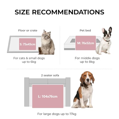 luciphia Hundedecke Katzendecke Waschbar, 1 Pack 3 Decken Flanell für Kleine Mittlere Größe Hunde Katzen, Flauschig Weiche Warme Fleece Haustier Decke für Unterwegs Kuschel Rosa 45 x 75 cm