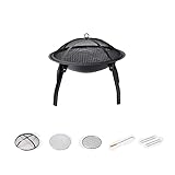 Lopres 暖房用炭火鉢 木炭グリル 1台2役中庭茶ストーブ キャンプバーベキューストーブ 屋内および屋外の木炭グリル 頑丈で耐久性 冬用 室内用 火格子 家族の集まりに最適 冬の暖房 屋外調理 (2 in 1セット,55*55*28cm)