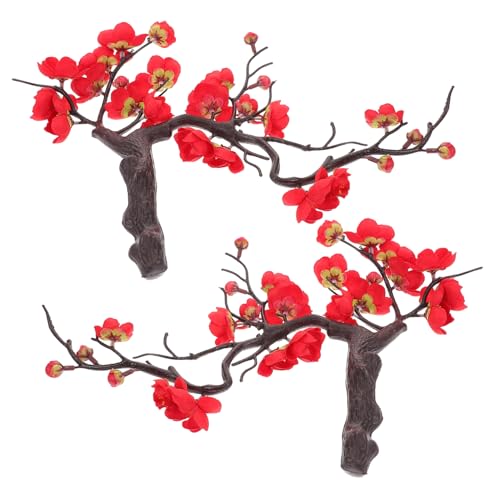Happyyami 2pièces Lot de Branches Artificielles Fleur De Prunier Décoratives pour Intérieur Mariage Fête