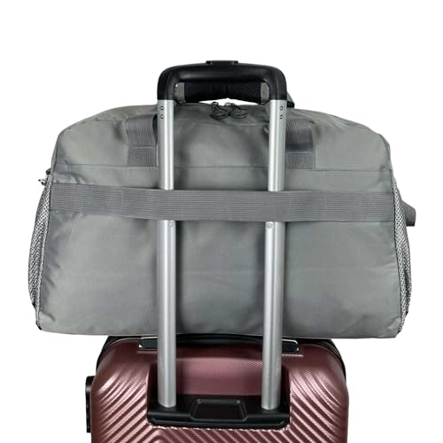 Sacola Bolsa de Viagem, Bolsa de passeio, Bolsa Academia Zimbros Poliéster Santino - SAS23U Cor: Pre