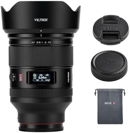Viltrox AF 35mm F1.2 LAB FE Full Frame Lens for Sony e Mount, Large Aperture Dual Floating Focus 35mm f/1.2 FE HyperVCM Motor