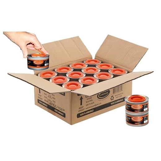 24 pc 2 Hour Liquid Cooking Chafing Dish Fuel Cans, Food Warmer Heat for Buffet Burners, Parties, Weddings, Banquets, Catering Events, Bulk, Easy to Open, Resealable Covers