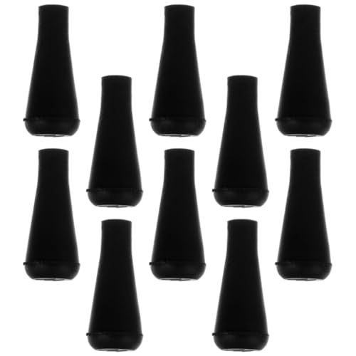 DOITOOL 15 Pièces Lot de Pointes de Flèches en Caoutchouc Noir Sécurité et Faciles à Enlever pour Tir à l'arc Entraînement et Jeu
