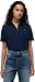 Tommy Hilfiger Damen Poloshirt Kurzarm 1985 Pique Regular Fit, Blau (Dark Blue), M