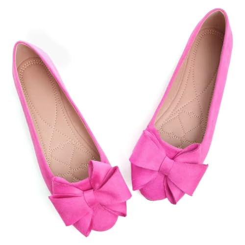 Image of TN TANGNEST Women Fashion Bowknot Flats Comfort Pointed Toe Dress Shoes