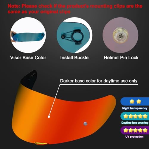 AGV K3 visor - Tinted Replacement Shield for K1 K1s K3SV K5 Image 4