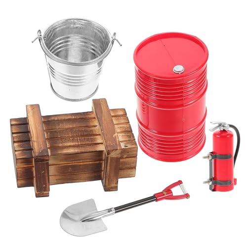 WESIEVYA 1/10�X�P�[��RC�N���[���[�p�ԗ��A�N�Z�T���[5�_�Z�b�g �ؐ��{�b�N�X ���������o�P�c ���Ί�͌^ ���A���ȃV�~�����[�V�������� �z��