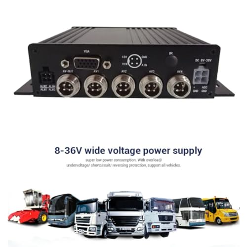 DVR mobile bus et camion 4 canaux avec carte SD 512 Go max - 2