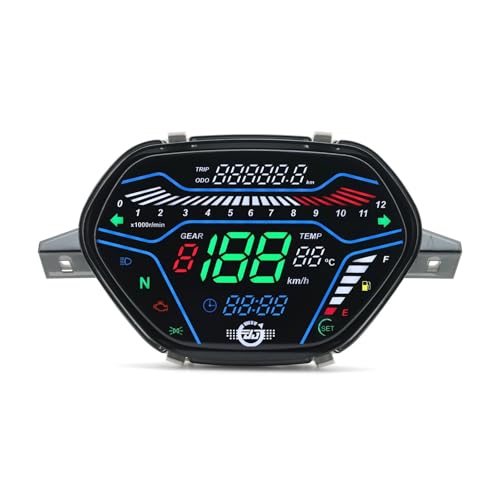 Compteur vitesse numérique moto LED pour remplacer un affichage cassé