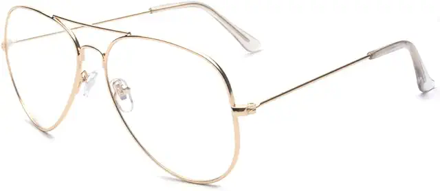 ALWAYSUV Vintage Humphrey Brille Metallgestell - Klassische Dekobrille