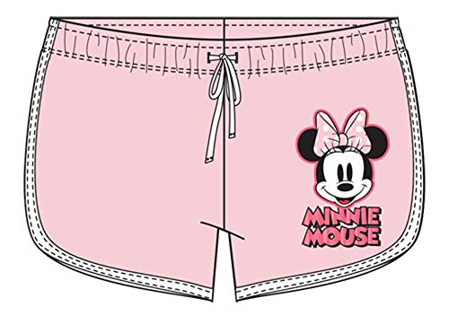 Short Minnie Mouse Rose Disney en coton doux pour fille