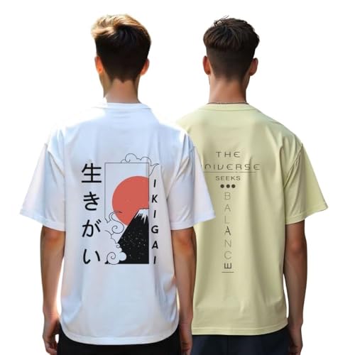 T-shirt en coton respirant doux avec imprimé graphique