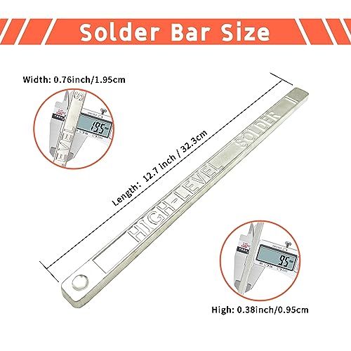 Image of Wonderway Sn60 /Pb40 Tin Lead Solder Bar, 1 lb Alloy I-Stick