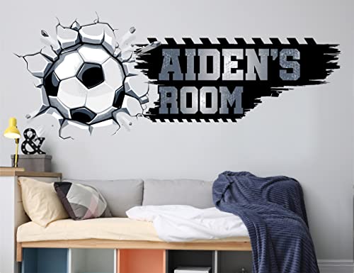 Vinilo decorativo personalizado fútbol para habitación infantil miniatura 4