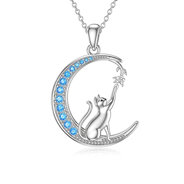 enjoylifecreative Collar de plata de ley 925 con colgante de animales, regalo para mujeres y niñas amantes de los animales