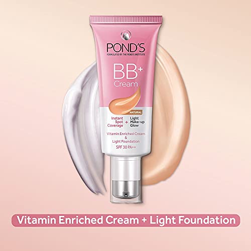 POND'S BB+ Cream, Instant Spot Coverage + Light Make-up Glow, Natural 30g - Image 4