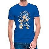 Camiseta de Manga Corta Goku Deportivo de la Coruña (Superdepor) 1999-2000 (13- Camiseta Talla L)(Azul Manga Corta)