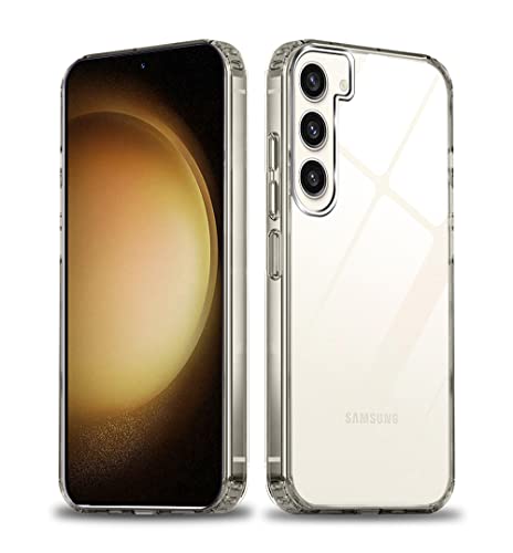 Image of AmazonBasics TPU Ultra Hybrid Clear Camera Protection Back Cover Case For Samsung Galaxy S23 5G - Crystal Clear