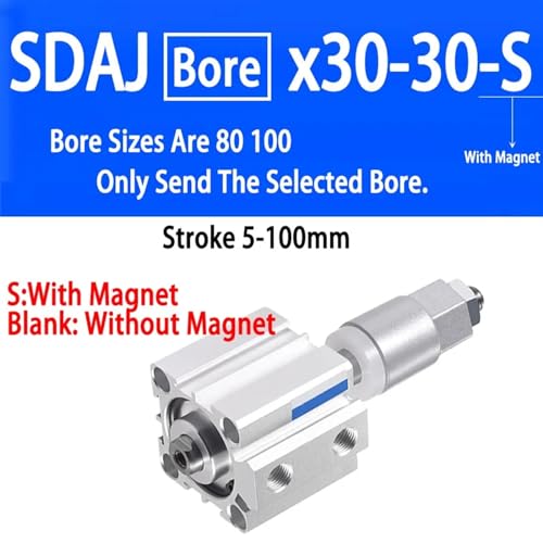 Piston en alliage d'aluminium SDAJ80 à course réglable magnétique