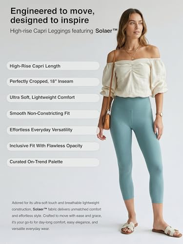 Image of Conceited High Waist Leggings in Shorts, Capri and Full Length - Buttery Soft - 3 inch High Waistband - Regular and Plus Size