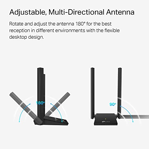 TP-Link USB WiFi Adapter for Desktop PC, AC1300 Dual High Gain Antenna - image 6