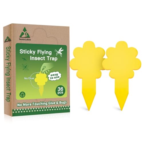 Sticky Yellow Fungus Gnat Traps, Easier to Use, No Touching