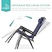 Best Choice Products Folding Zero Gravity Outdoor Recliner Patio Lounge Chair w/Adjustable Canopy Shade, Headrest, Side Accessory Tray, Textilene Mesh - Navy Blue
