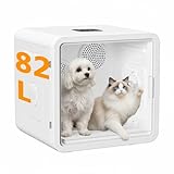 MMGOPET 82L Large Capacity Quiet Pet Dryer Box– App-Controlled Cat & Small Dog Grooming with 360° Dual Fans, Negative Ion Fur Care, Fast Safe Drying, 25-40°C Temp Control
