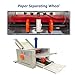 INTSUPERMAI 110V Automatic Paper Folding Machine, 2 Folding Plates, Multiple Forms, Max Speed 262ft/min, Z Fold Desktop Paper Folder for Manuals Document Business Letters